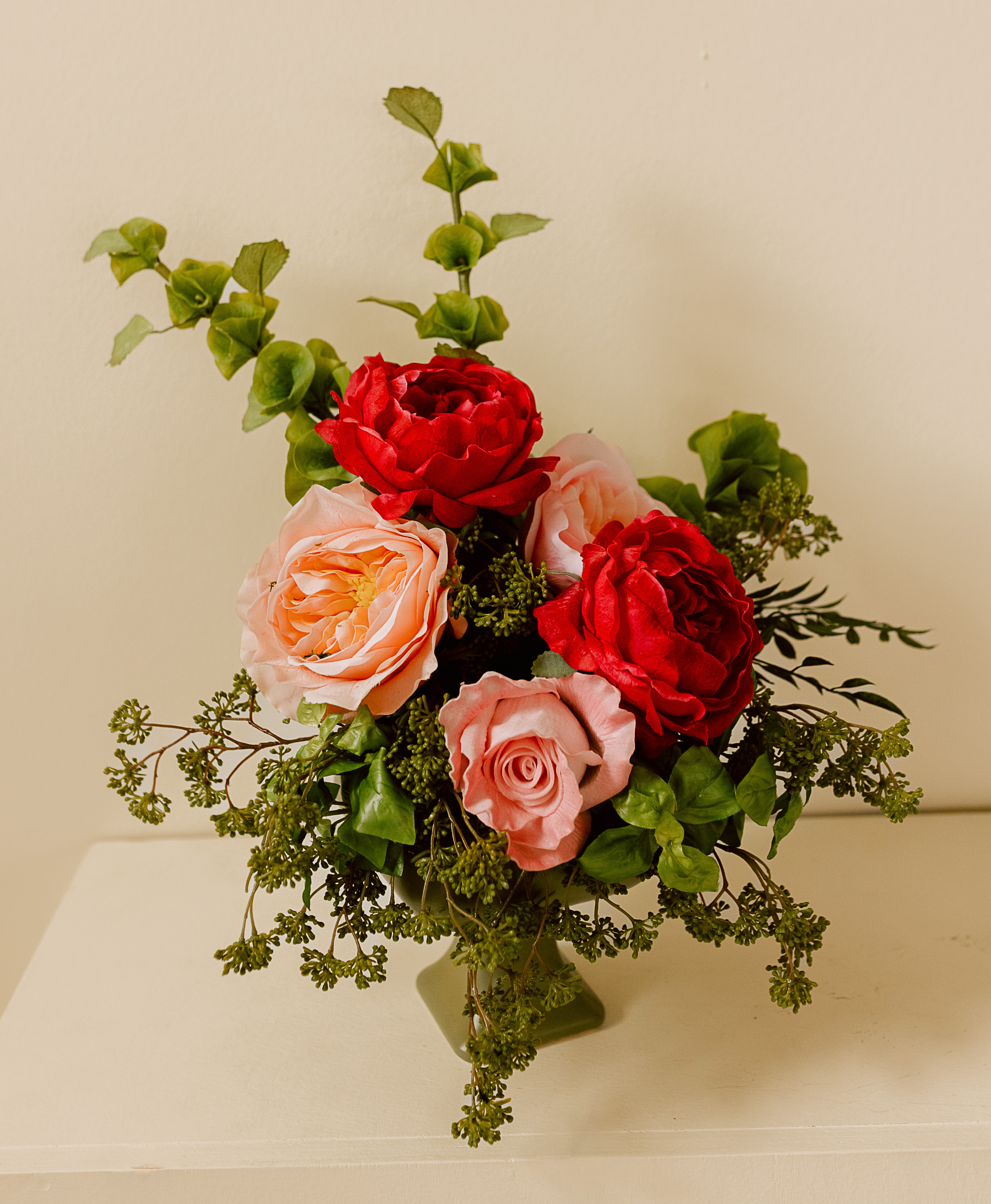 Evening Garden floral collection featuring romantic flowers and rich foliage